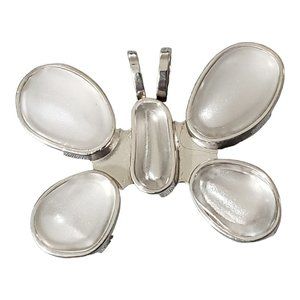 Vintage Rebecca Collins Signed Large Butterfly Clip Pin Brooch Pendant Scarf 1a